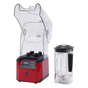 Licuadora profesional comercial de 2200 W con temporizador de caja de sonido silencioso protector - Imagen 1 de 12
