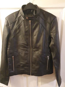 Tomahawk Coat Jacket Mens Size S Sheep Leather VINTAGE RARE IJM 4525 - Black - Picture 1 of 11