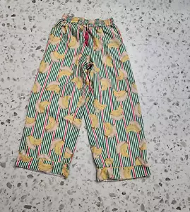 Pantalones de pijama con estampado de plátano a rayas multicolor World Market S/M - Imagen 1 de 8
