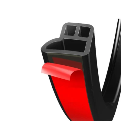 Weatherstrip Car Trunk Doors Hood Seal Strip L Shape Sound Insulation Rubber 5M - Image 1 of 4