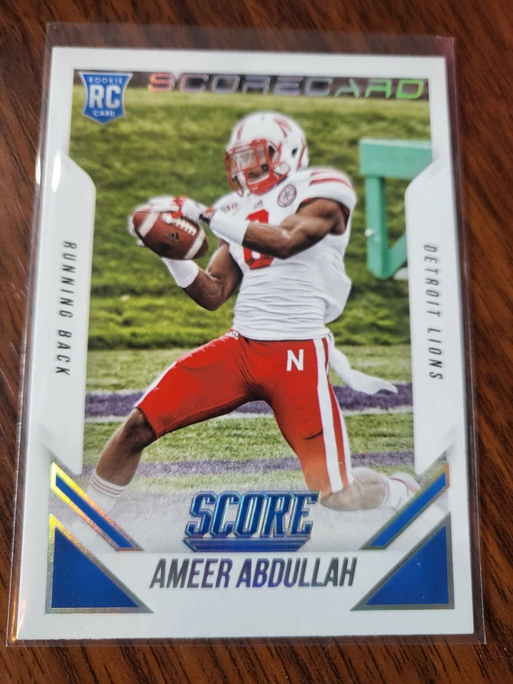 2015 Score Football Scorecard Variation #385 Ameer Abdullah Rookie Card - Image 1 of 4