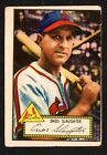 1952 Topps #65 Enos Slaughter + St. Louis Cardinals  (red back) LOW Grade