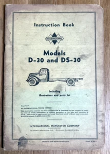 1939 International Models D-30 & DS-30 Truck Instructions & Parts List - Imagen 1 de 13