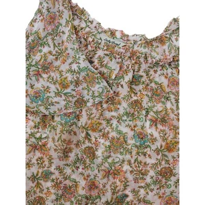 Camicia donna Lucky Brand piccola rosa trasparente floreale - Foto 1 di 7