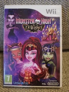 Monster High 13 Wishes Nintendo Wii Video Game Manual PAL disk and box no manual - Picture 1 of 5