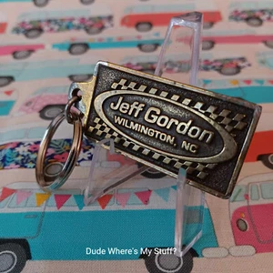 Vintage Jeff Gordon Dealership 3.5" Metal Keychain - RARE FIND - Picture 1 of 3