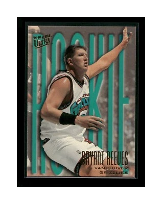 1995-96 Ultra Vancouver Grizzlies Basketball Card #284 Bryant Reeves Rookie - Image 1 of 2