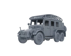 WWII GERMAN - KRUPP PROTZE L2 H-143 FUNKKRAFTWAGEN 1/56 1/72 1/87 1/100 3D - Picture 1 of 5