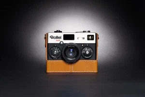 Echt Echtleder Halb Kameratasche Tasche Hülle für Rollei 35AF Filmkamera - Bild 1 von 46