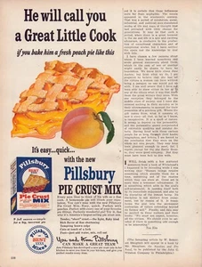 1948 Pillsbury Pie Crust Mix and Mazola Salad Oil Print Ad Wall Art - Picture 1 of 2