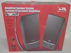 Cyber Acoustics Amplified 2 Stereo Speaker System #CA2014 NIB - Picture 1 of 5