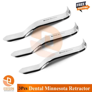 3 Pcs Surgical Minnesota Cheek Retractors Dental Mouth Opener Examination Tool - Picture 1 of 2