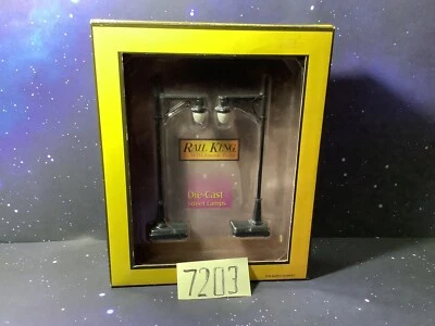 O MTH Rail King #30-11003  # 64  Black Two Lamp Set OB.New - Image 1 of 4