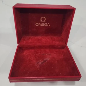  Vintage Omega Red Watch Presentation Box - Picture 1 of 15