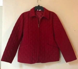 Pendelton Women's Quilted Jacket, Deep Red, Size Medium - NWOT - Picture 1 of 9
