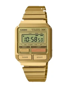 Casio Standard A120WEG-9A Gold Classic Retro Colorful Front Buttons - Picture 1 of 1