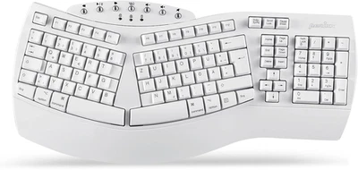 Perixx 11620 PERIBOARD-612 Ergonomische Kabellose Tastatur, QWERTZ Bluetooth - Bild 1 von 2