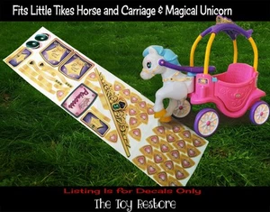 Toy Restore Replacement Stickers for Little Tikes Horse & Carriage Magic Unicorn - Photo 1 sur 7