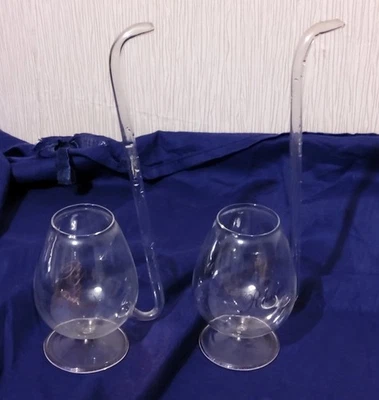 2 PIPES À RHUM EN VERRE - Photo 1/4