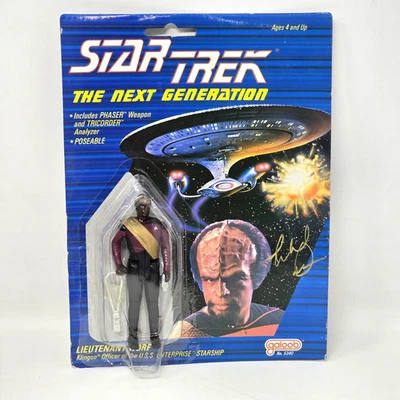 Star Trek The Next Generation Michael Dorn Worf Autographed Signed Figure 1988 - Image 1 of 4