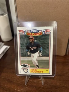 Carta commemorativa 1987 Topps Kirby Puckett All Star #19 - Foto 1 di 1