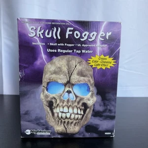 Skull Fogger With Color Changing Lights Halloween Decoration From Nightview - Picture 1 of 15