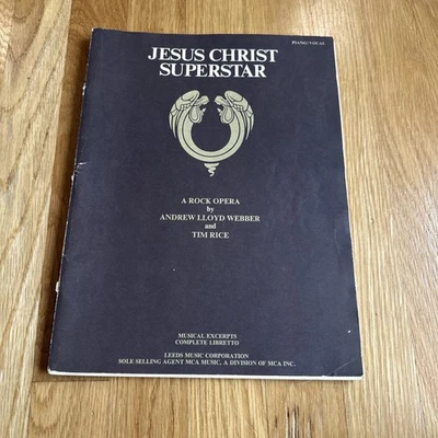 Jesus Christ Superstar  1970 Piano Vocal Sheet Music Lyrics Song Book - Image 1 of 4