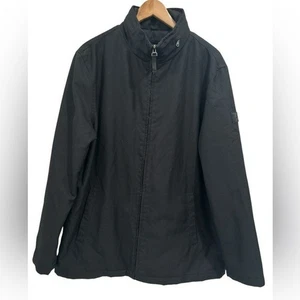 TUMI Tech Men's Black Stowable Hood Commuter Jacket - Size Large - Picture 1 of 12