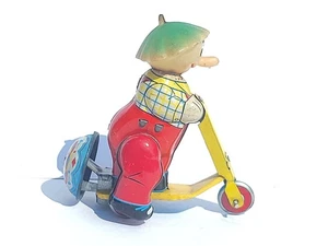 Tin toy 1950's Japan mechanical CAROSELLO's RAI TV "ANGELINO" AGIP Super TRIM... - Imagen 1 de 24