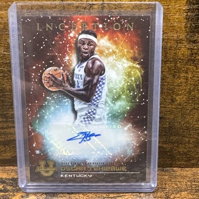 Oscar Tshiebwe 2022-23 Bowman University Inception Orange Auto SSP /25 🏀🔥 - Image 1 of 2