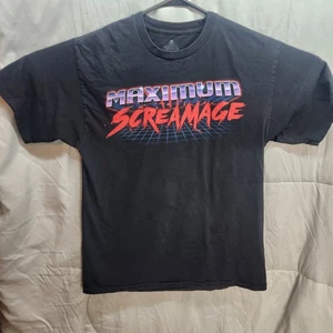2019 UNIVERSAL STUDIOS HALLOWEEN HORROR NIGHTS MAXIMUM SCREAMAGE T-Shirt M park - Picture 1 of 8