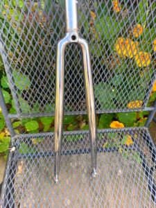 All-chrome, 700C, 1-inch, Threaded Road Fork - Picture 1 of 4