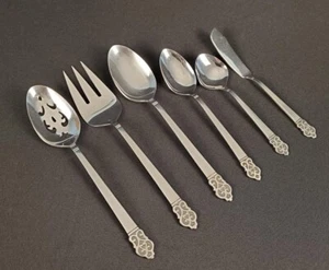 6 Pezzi - Rogers International Pattern INS Dorico Set da Servizio in Acciaio Inox - Foto 1 di 7