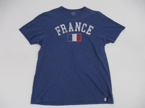 '47 France Soccer Shirt Adult Size Large Blue Futbol Football Mens Cover