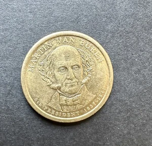 2008 P-Martin Van Buren Very High Grade Potential 1$ Coin Doubled Edge Lettering - Picture 1 of 4