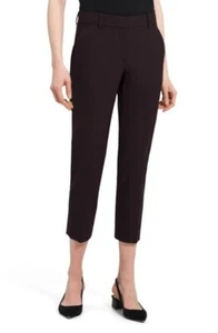 Theory Treeca 2 Pants Size 2 Mink Classic Suit Wool Blend Slim Crop Trouser $195 - Picture 1 of 11