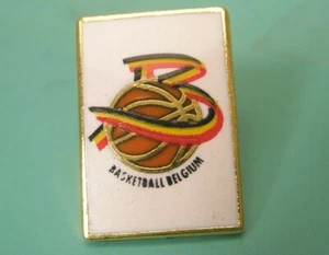Basketball Belgium Vintage ENAMEL Tie Tack Lapel Pin colorful sports olympic m70 - Picture 1 of 5