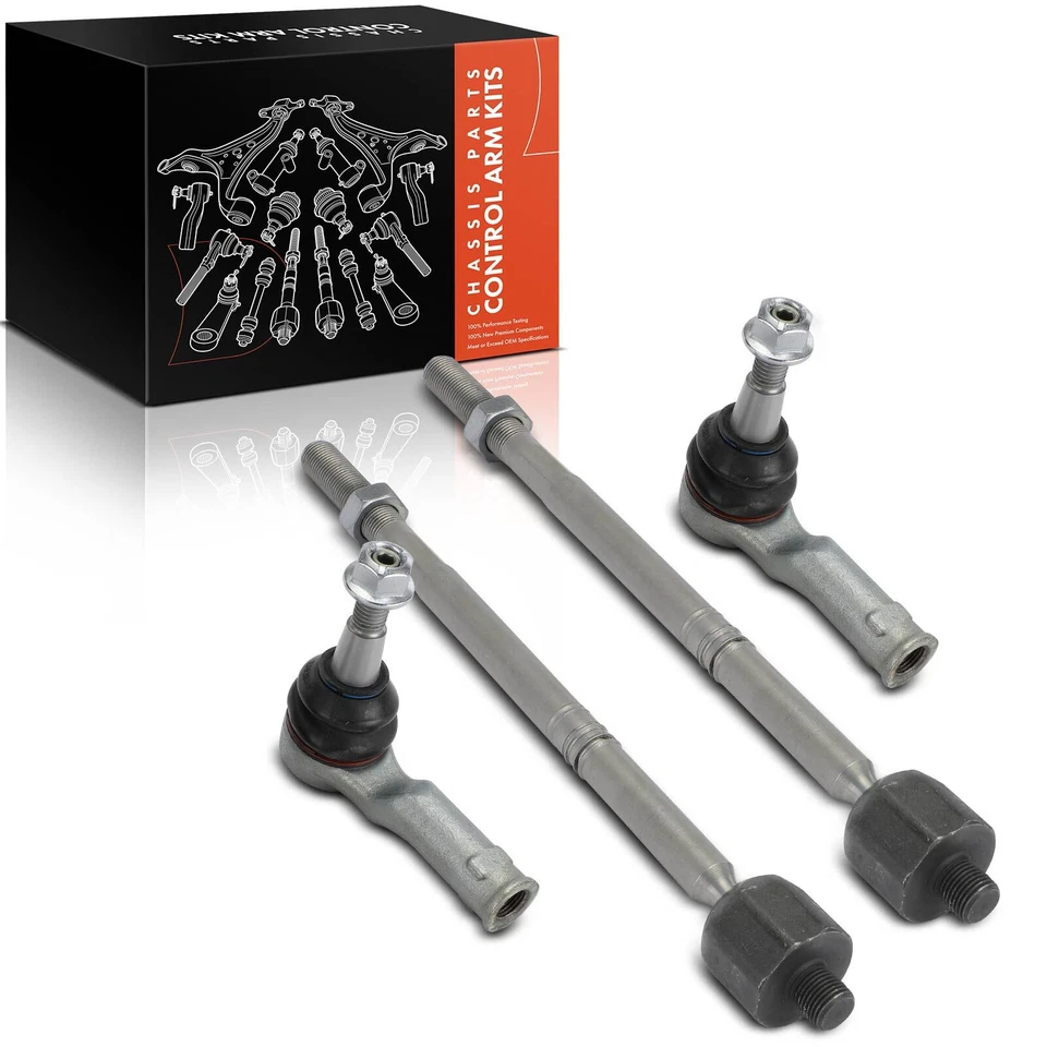 4x Front Inner & Outer Tie Rod Ends for Land Rover Discovery 17-23 Range Rover - Image 1 of 4