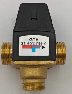 Messingventil-3-Wege DN20 Steckergewinde Messing Thermostat Mischventil für Solar WH - Bild 1 von 6