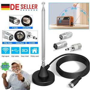 Wysokowydajna antena FM FM FM FM FM FM z przedłużeniem 3m - odbiór HiFi jakość DHL - Zdjęcie 1 z 14