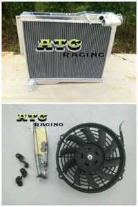Radiador + ventilador de aluminio de 2 filas para 1978 1979 1980 MG MGB GT/ROADSTER MT - Imagen 1 de 7