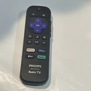 ROKU TV REMOTE Model RC-ALIR 3226001023 NETFLIX/DISNEY/HULU/APPLE TV+ (RC18F-T5) - Picture 1 of 6