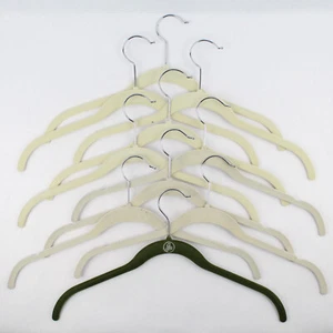 Mixed Lot of 10 Felt Clothes Hangers For Shirts Closet Organization - Picture 1 of 5