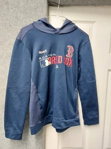 Majestic Boston Red Sox Baseball 14/16 Yrs Large Boy's Blue Pullover Hoodie - Picture 1 of 3