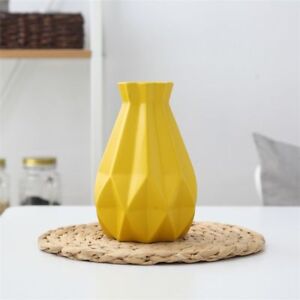 Flower Vase Matt Diamond Porcelain Ceramic Modern Home Office Tabletop Decor