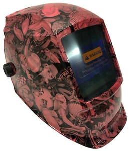 Hydro Dipped Welding Helmet AUTO DARK WHAD30 Series Pearl Pink Naughty Boy  - Picture 1 of 4