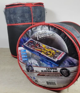 Kids Child Sleeping Bags LOT of 2 - Transformers Dark of the Moon Hasbro 28"X56" - Picture 1 of 20
