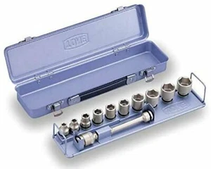 TONE 3/8" 6pt 7-22mm Impact Socket Set 12 Tools NV3102 From Japan TONE 3/8" NEW - Picture 1 of 2