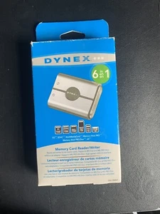 Dynex 6 in 1 Memory Card Reader Writer USB Computer Camera Adapter Cable Data - Picture 1 of 5