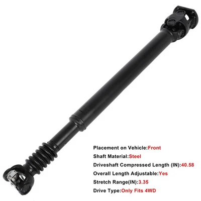 4WD Front Drive Shaft Assembly for Ford F-250 Super Duty 1999-2010 V8 5.4L 40.58 - Image 1 of 4
